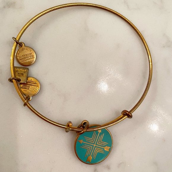 Alex and Ani Arrows of Friendship Bracelet, Gold - Picture 1 of 2